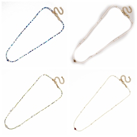 Colliers de perles de résine et de rocailles de verre, colliers de style bohème pour les femmes