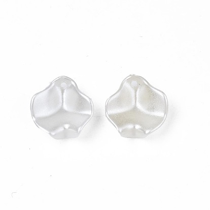 ABS Plastic Imitation Pearl Pendants, Twist