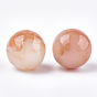 Perles acryliques, style de pierres fines imitation, ronde