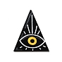 Colgantes de acrílico opacos, colgante de triángulo/palma con diseño de mal de ojo