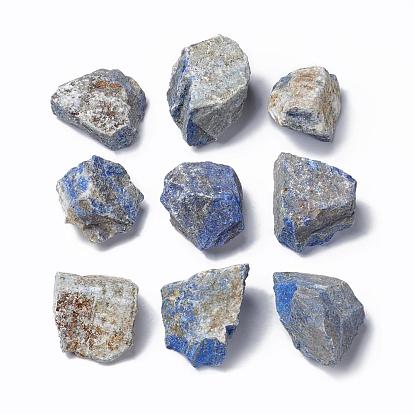 Rough Raw Natural Lapis Lazuli Beads, for Tumbling, Decoration, Polishing, Wire Wrapping, Wicca & Reiki Crystal Healing, No Hole/Undrilled, Nuggets