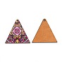 Printed Natural Basswood Pendants, Triangle