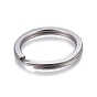 304 Stainless Steel Split Key Ring Clasps, For Keychain Making