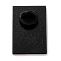Broche en émail de carte de tarot de mode, broche en alliage rectangle pour vêtements de sac à dos, électrophorèse noir