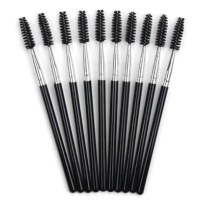 Artificial Fiber Disposable Eyebrow Brush with Plastic Handle, Mascara Wands, for Extensions Lash Makeup Tools