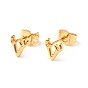 304 Stainless Steel Tiny Antlers Stud Earrings with 316 Stainless Steel Pins for Women