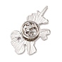 Pin de esmalte de unicornio, insignia de aleación chapada en platino para ropa de mochila