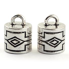 Tibetan Style Alloy Cord Ends, Cadmium Free & Lead Free, End Caps