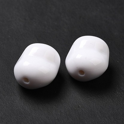 Opaque Acrylic Beads, Nuggets