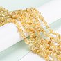 Natural Citrine Beads Strands, Dyed & Heated, Chip