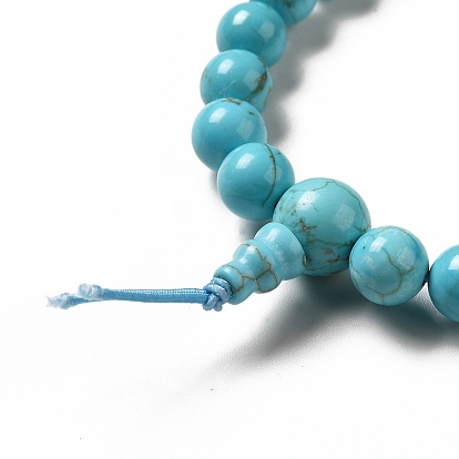 Bracelet extensible perlé de gourde de pierres précieuses mélangées naturelles pour les femmes