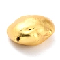 Perles de nacre, avec les accessoires en laiton dorés, nuggets
