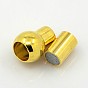 Brass Magnetic Clasps with Glue-in Ends