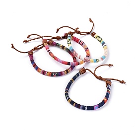 Corde bracelets de cordes ethniques, avec des cordons de coton ciré