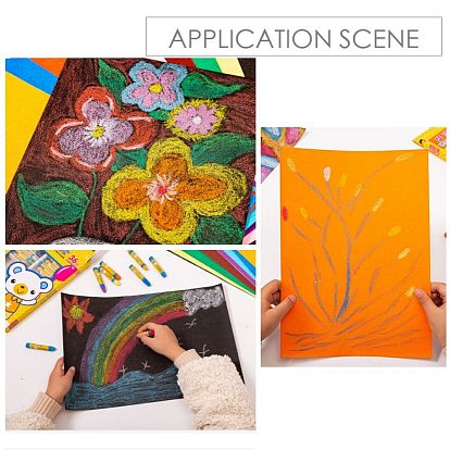 Papier de verre coloré, tapis de graffiti, papier de peinture à l'huile, papier de verre griffonnage crayon, pour la peinture de créativité d'enfant