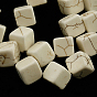 Gemstone Beads, Synthetical Turquoise Beads Strands, Cube, 10x10x10mm, Hole: 1.5mm, about 30pcs/strand