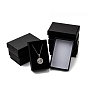 Boîtes à bijoux en papier carton, avec une éponge noire, pour bijoux et cadeaux, rectangle
