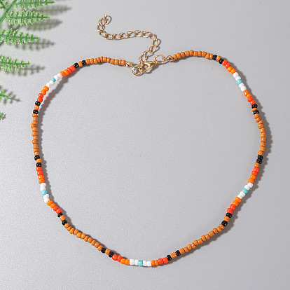 Bohemian Handmade Beaded Necklace - Creative and Exquisite Beaded Pendant.