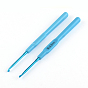 Aluminum Crochet Hooks with Plastic Handle Covered, Pin: 2.5mm, 140x9x7.5mm