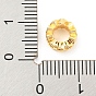 Crémaillère placage micro en laiton pavent perles cubes de zircone, plaqué longue durée, sans plomb et sans cadmium, bague ronde avec oeil de cheval