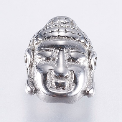 304 Stainless Steel Beads, Buddha