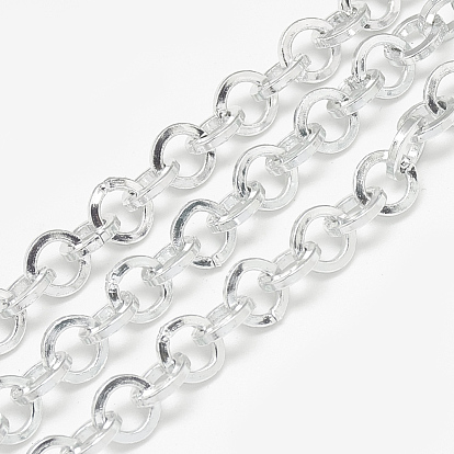 Cadenas de aluminio rolo, cadenas de eructo, sin soldar, anillo plano