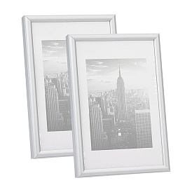 Alloy Picture Frame, with Organic Glass, for Wall Hanging and Tabletop Display, Rectangle