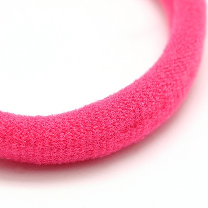 Girl's Hair Accessories, Nylon Thread Elastic Fiber Hair Ties, Ponytail Holder, 34mm