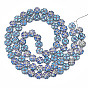 Electroplate Glass Beads Strands, Plum Blossom