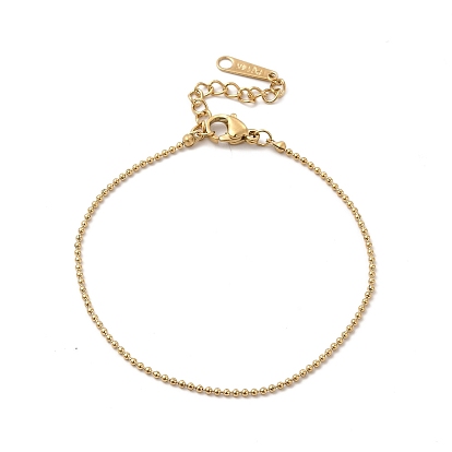 Ion Plating(IP) 304 Stainless Steel Ball Chain Bracelet for Women
