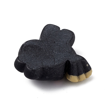 Cabujones de resina opaca con tema de halloween, conejo/pequeño gato negro/vela/calabaza con alas de murciélago/calavera/fantasma, para la fabricación de la joyería