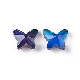 Cabochons de verre à facettes, cabochons d'ambiance aux couleurs changeantes, papillon