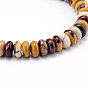 Rondelle Natural Mookaite Beads Strands, 12x5~6mm, Hole: 1mm, about 66pcs/strand, 15.7 inch