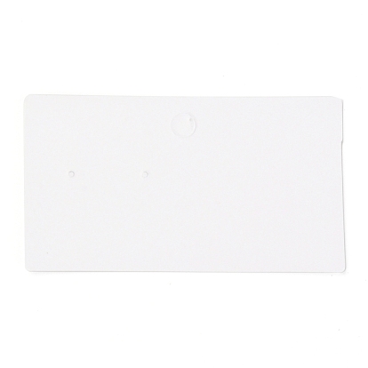 Carton rectangle cartes d'affichage de boucle d'oreille, pour présentoir à bijoux