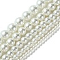 Dyed Glass Pearl Round Beads Strands