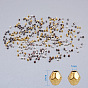 Perles d'espacement tibétaines en alliage d'argent, facette, ovale