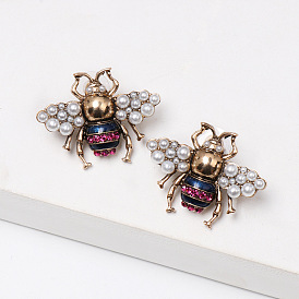 Boucles d'oreilles abeille élégantes pour femmes - accessoires de bijoux de mode européenne
