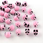 Opaque Acrylic Beads, Skull, 10x8x9mm, Hole: 2mm, about 1200pcs/500g