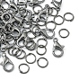 Kit de fabricación de collar de pulsera de cadena de bricolaje, incluidos cierres de pinza de langosta de aleación de zinc, cadenas retorcidas de hierro y anillos de salto