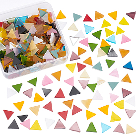Cabochons en verre olycraft, carreaux de mosaïque, pour la décoration de la maison ou le bricolage, triangle