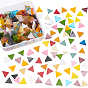 Olycraft Glass Cabochons, Mosaic Tiles, for Home Decoration or DIY Crafts, Triangle