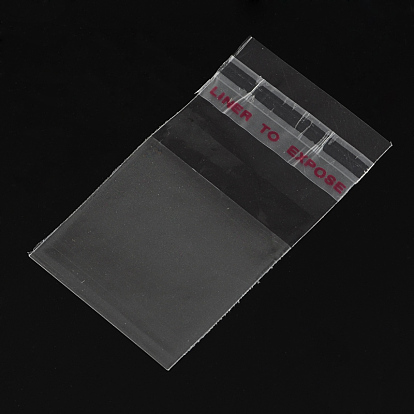 OPP Cellophane Bags, Rectangle, 5x3cm, Unilateral thickness: 0.035mm, Inner measure: 3x3cm