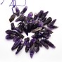 Natural Amethyst Nuggets Beads Strands, about 15.7 inch