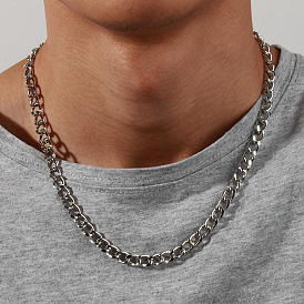 Chic Metal Chain Necklace for Women - Minimalist, Sexy Collarbone Lock Jewelry