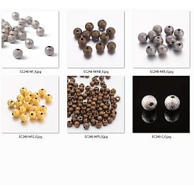 Brass Textured Beads, Round