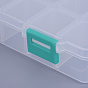Organizer Storage Plastic Box, Adjustable Dividers Boxes, Rectangle