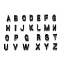 304 Stainless Steel Charms, Alphabet