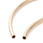 Brass Tube Beads, Long-Lasting Plated, Curved Beads, Tube