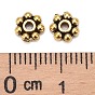 Tibetan Style Alloy Beads Daisy Spacer Beads, Cadmium Free & Lead Free, Granulated Beads