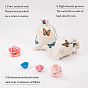 Polycotton(Polyester Cotton) Packing Pouches Drawstring Bags, with Printed Butterfly